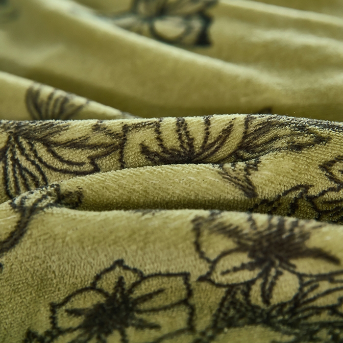 91家纺网 家纺一手货源 找家纺 栩裕 2025新款7斤重牛奶金貂绒印花牛奶绒四件套 花意浓