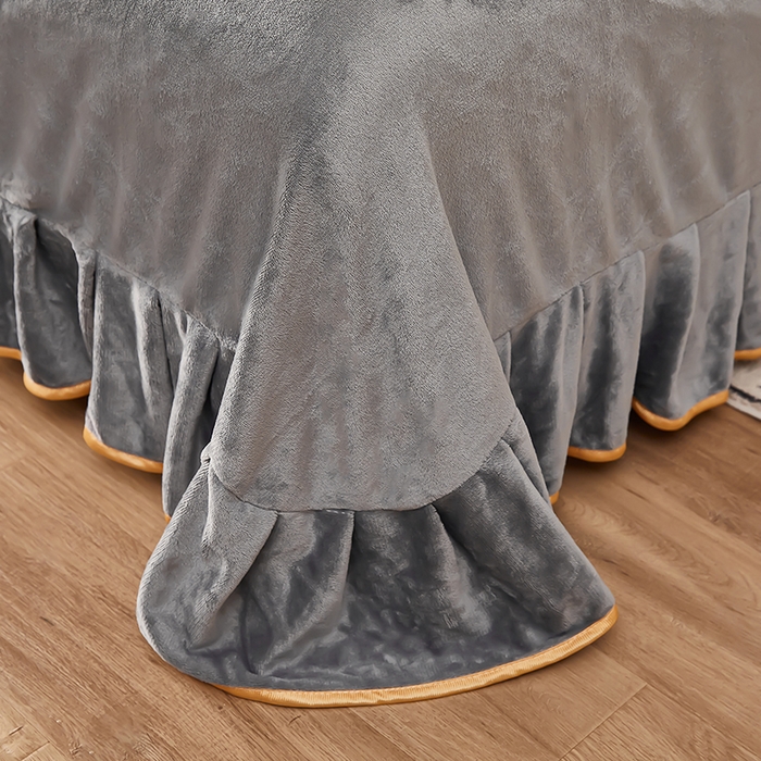 91家纺网 家纺一手货源 找家纺 栩裕 2025新款7斤重牛奶金貂绒印花牛奶绒四件套 火烈鸟