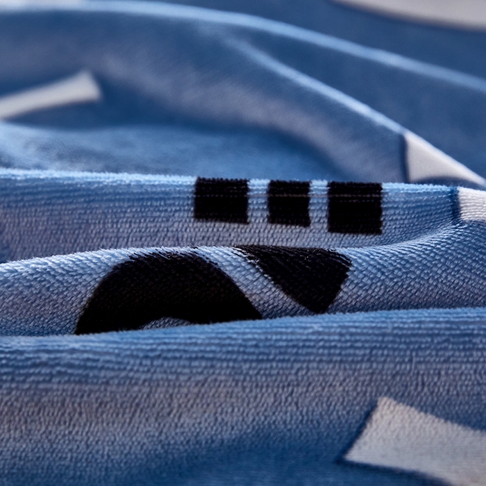 91家纺网 家纺一手货源 找家纺 栩裕 2025新款7斤重牛奶金貂绒印花牛奶绒四件套 接力棒