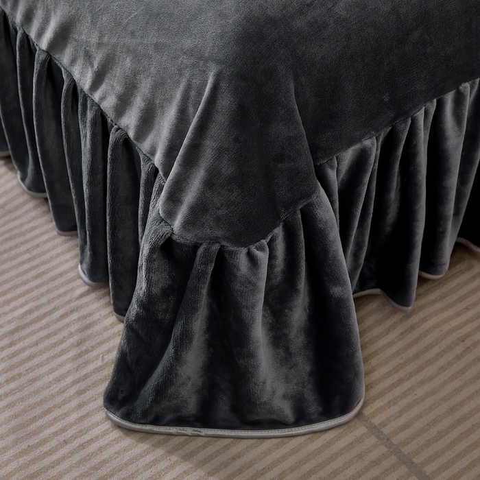 91家纺网 家纺一手货源 找家纺 栩裕 2025新款7斤重牛奶金貂绒印花牛奶绒四件套 林间晨曲