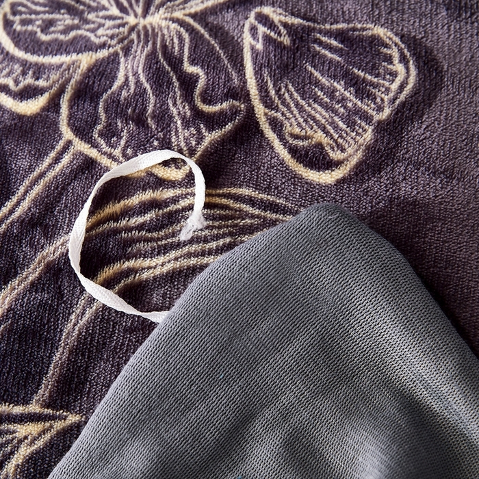 91家纺网 家纺一手货源 找家纺 栩裕 2025新款7斤重牛奶金貂绒印花牛奶绒四件套 林间晨曲