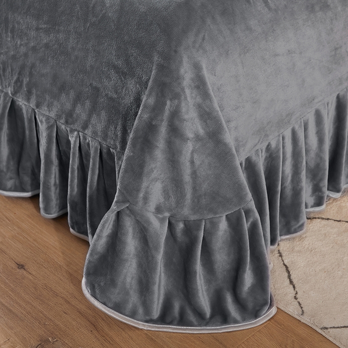 91家纺网 家纺一手货源 找家纺 栩裕 2025新款7斤重牛奶金貂绒印花牛奶绒四件套 林间晨曲