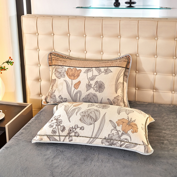 91家纺网 家纺一手货源 找家纺 栩裕 2025新款7斤重牛奶金貂绒印花牛奶绒四件套 林间晨曲