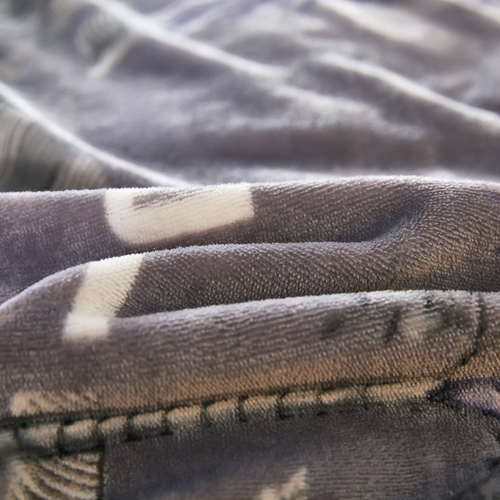 91家纺网 家纺一手货源 找家纺 栩裕 2025新款7斤重牛奶金貂绒印花牛奶绒四件套 骑士