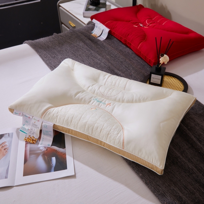 91家纺网 家纺一手货源 找家纺 万聚凯枕芯 2025新款大豆枕头枕芯 白色