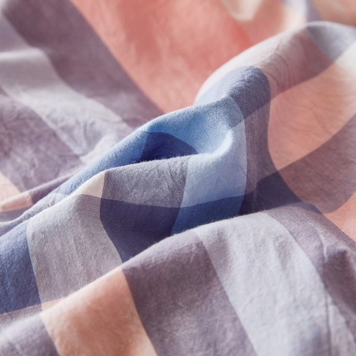 91家纺网 家纺一手货源 找家纺 缦彩 2025新款纯棉水洗棉床裙床罩四件套全棉防滑防尘保护套床单套件 欧风粉