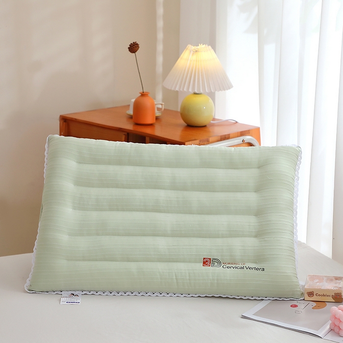 91家纺网 家纺一手货源 找家纺 万聚凯枕芯 20255新款3D毛毛虫花边枕枕头枕芯 绿色