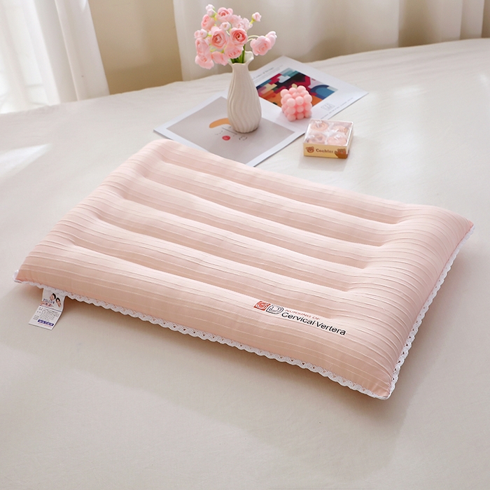 91家纺网 家纺一手货源 找家纺 万聚凯枕芯 20255新款3D毛毛虫花边枕枕头枕芯 粉色