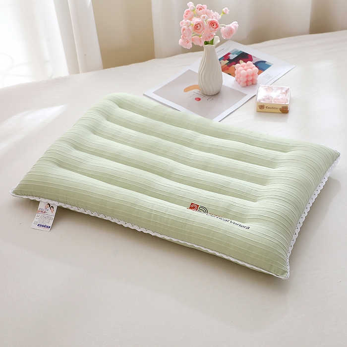 91家纺网 家纺一手货源 找家纺 万聚凯枕芯 20255新款3D毛毛虫花边枕枕头枕芯 绿色