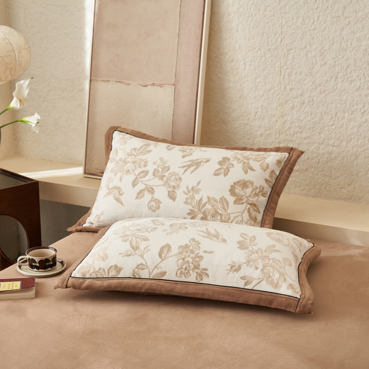 91家纺网 家纺一手货源 找家纺 子由家居 2025新款230g牛奶绒染色雕花可拆洗被套冬被 雕花被套-玛雅