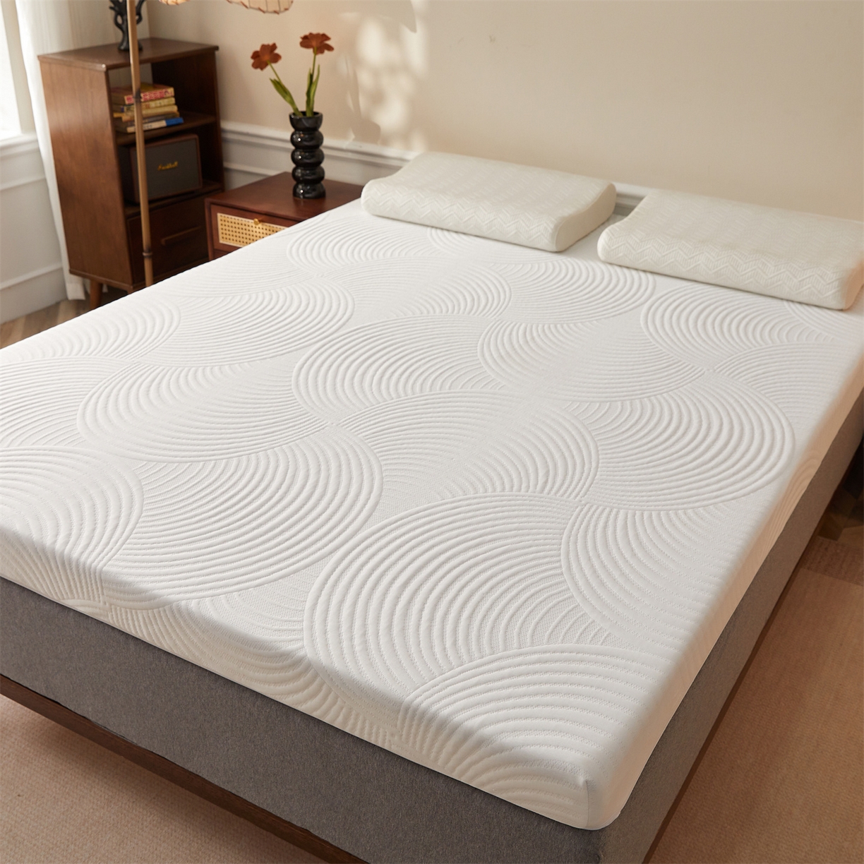 91家纺网 家纺一手货源 找家纺 芊梵床垫 2025新款记忆棉复合海绵床垫 记忆棉复合海绵床垫（厚9cm）