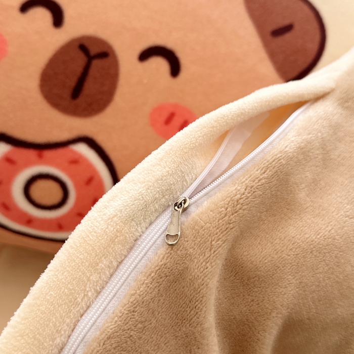 91家纺网 家纺一手货源 找家纺 徕米家居 2025新款卡通毛巾绣绣花牛奶绒四件套 卡皮吧啦伙伴