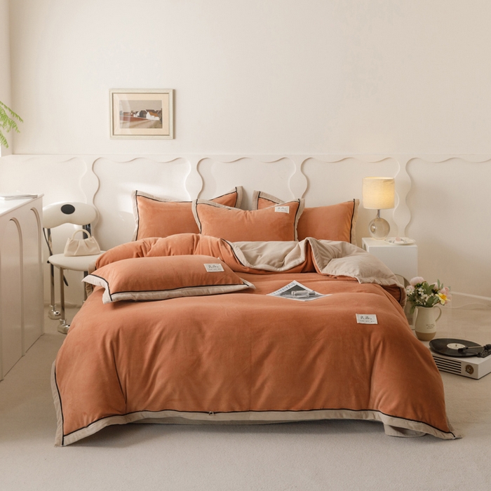 91家纺网 家纺一手货源 找家纺 （总）子由家居 2024新款牛奶绒双拼可拆洗冬被被子被芯