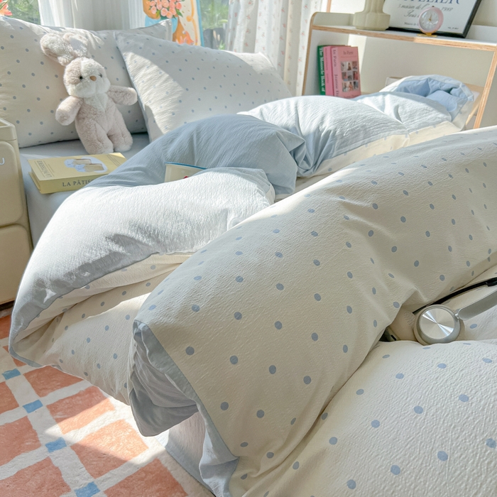 91家纺网 家纺一手货源 找家纺 （总）玉海棠家纺 2025新款云感双层纱暗合四件套