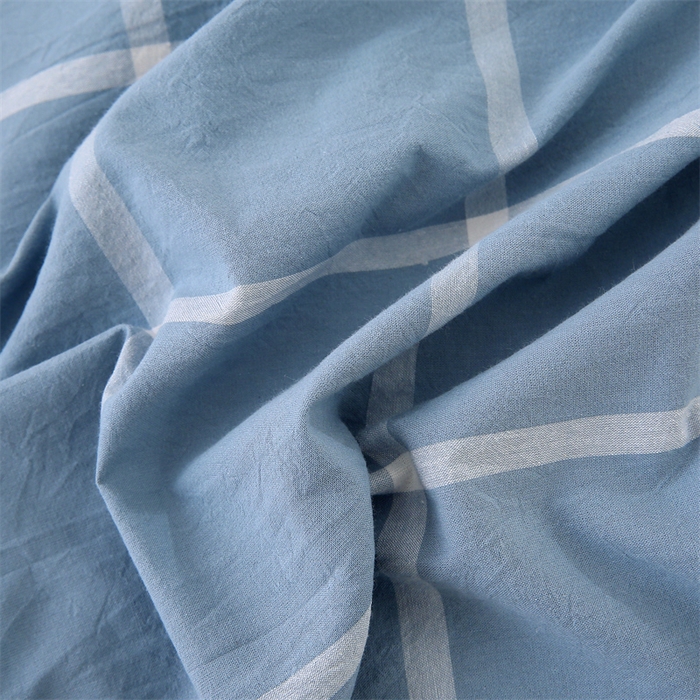 91家纺网 家纺一手货源 找家纺 好睡棉 2025新款无印风可拆洗新疆棉花被冬被春秋被夏被四季被子被芯 海蓝大格