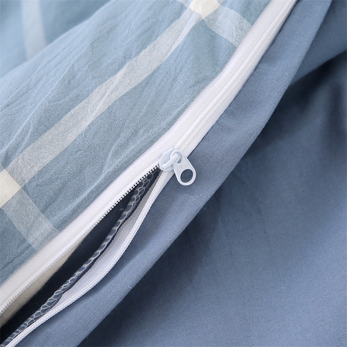 91家纺网 家纺一手货源 找家纺 好睡棉 2025新款无印风可拆洗新疆棉花被冬被春秋被夏被四季被子被芯 海蓝大格