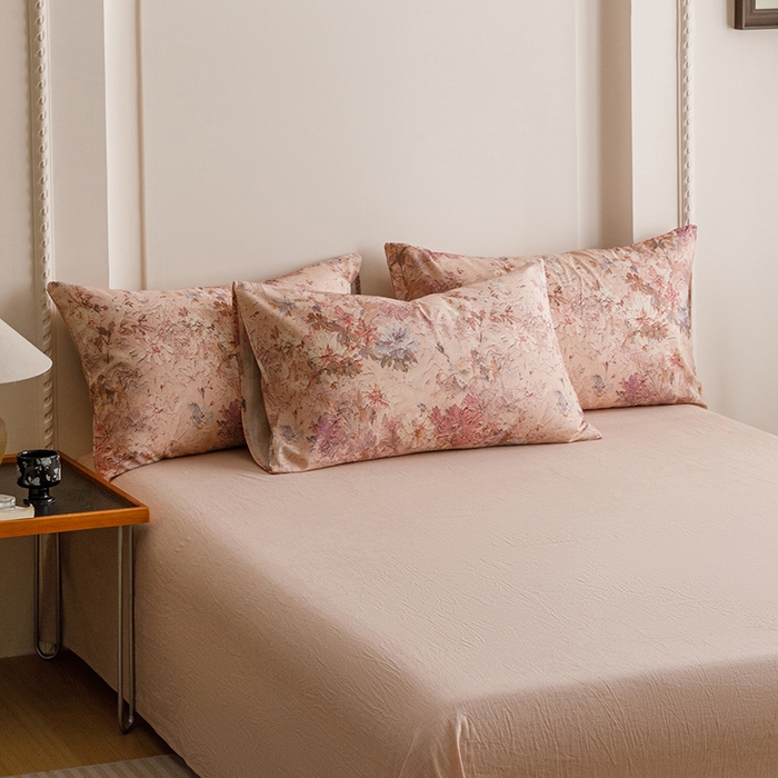 91家纺网 家纺一手货源 找家纺 （总）爱思佳 2025新款棉麻数码印花单品枕套枕套单件-单枕套