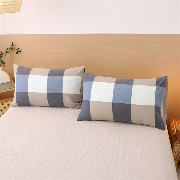 91家纺网 家纺一手货源 找家纺 好睡棉 2025新款无印风可拆洗新疆棉花被冬被春秋被夏被四季被子被芯 蓝白大格