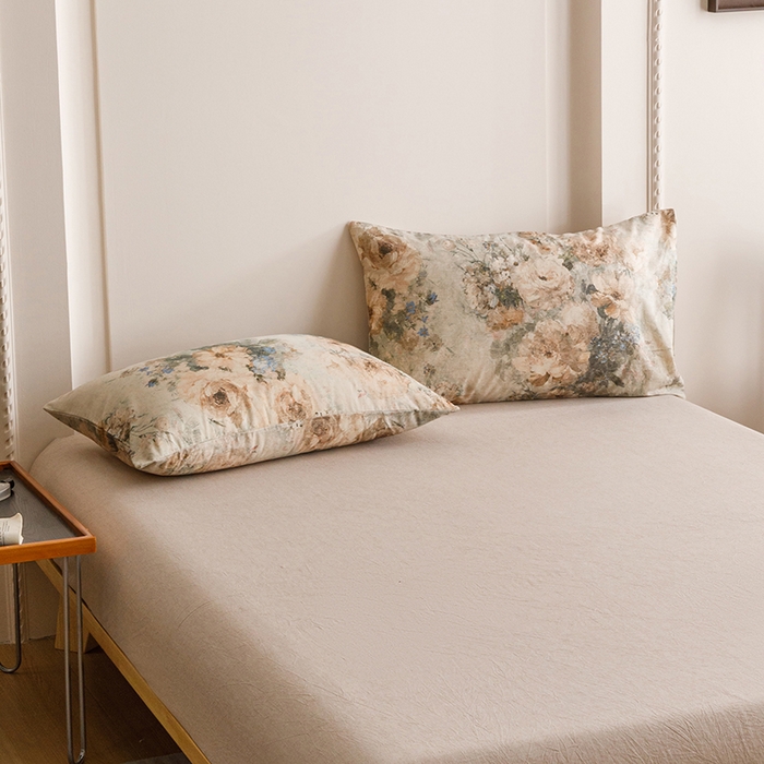 91家纺网 家纺一手货源 找家纺 （总）爱思佳 2025新款棉麻数码印花单品枕套枕套单件-单枕套