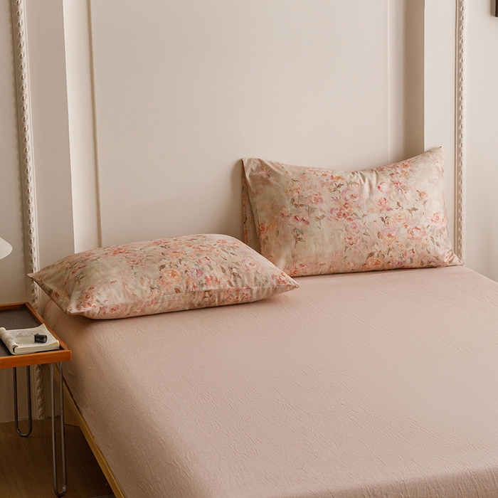 91家纺网 家纺一手货源 找家纺 （总）爱思佳 2025新款棉麻数码印花单品枕套枕套单件-单枕套