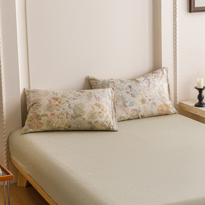 91家纺网 家纺一手货源 找家纺 （总）爱思佳 2025新款棉麻数码印花单品枕套枕套单件-单枕套