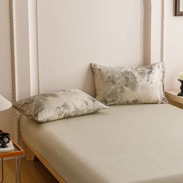 91家纺网 家纺一手货源 找家纺 （总）爱思佳 2025新款棉麻数码印花单品枕套枕套单件-单枕套