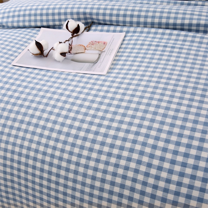 91家纺网 家纺一手货源 找家纺 好睡棉 2025新款无印风可拆洗新疆棉花被冬被春秋被夏被四季被子被芯 蓝小格