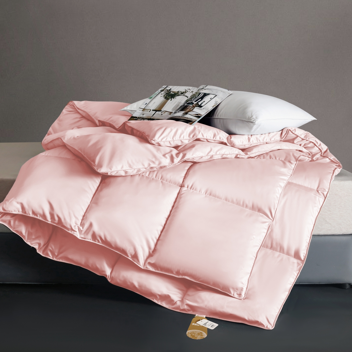 2025新款加厚羽丝绒被子酒店被芯被子白丝绒棉被空调被（提供买家秀） 暖玉色