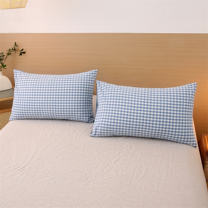 91家纺网 家纺一手货源 找家纺 好睡棉 2025新款无印风可拆洗新疆棉花被冬被春秋被夏被四季被子被芯 蓝小格