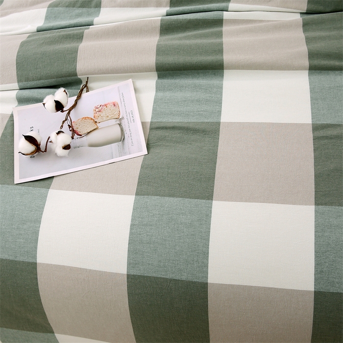 91家纺网 家纺一手货源 找家纺 好睡棉 2025新款无印风可拆洗新疆棉花被冬被春秋被夏被四季被子被芯 绿大格