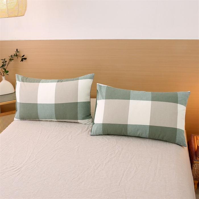 91家纺网 家纺一手货源 找家纺 好睡棉 2025新款无印风可拆洗新疆棉花被冬被春秋被夏被四季被子被芯 绿大格