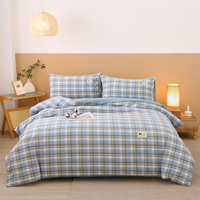 91家纺网 家纺一手货源 找家纺 好睡棉 2025新款无印风可拆洗新疆棉花被冬被春秋被夏被四季被子被芯 莫妮蓝