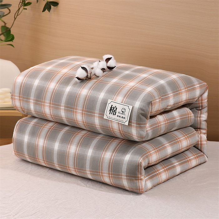 91家纺网 家纺一手货源 找家纺 好睡棉 2025新款无印风可拆洗新疆棉花被冬被春秋被夏被四季被子被芯 暖阳格