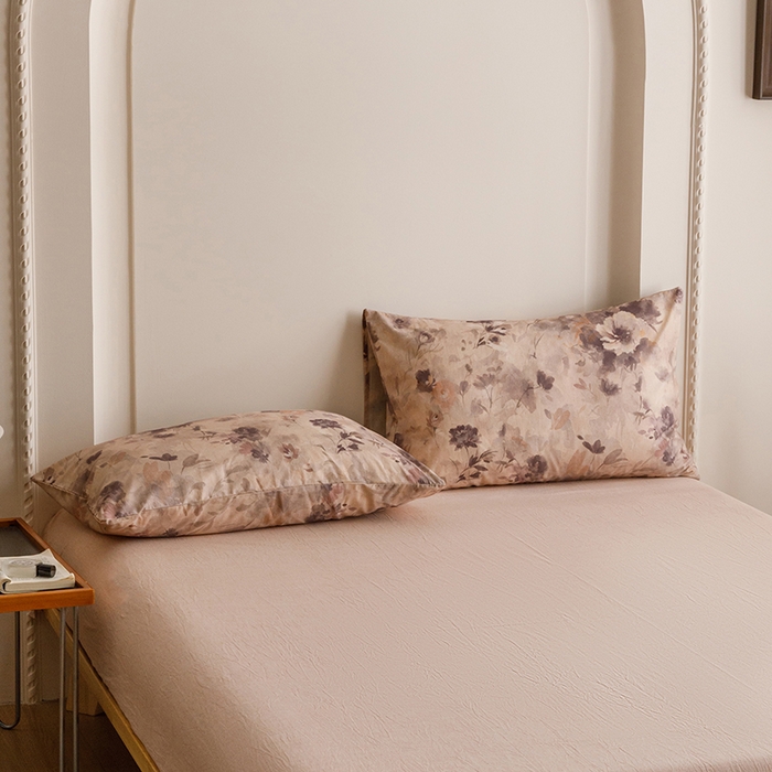 爱思佳 2025新款棉麻数码印花单品枕套枕套单件-单枕套 暮雅花