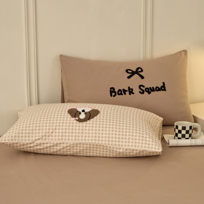 91家纺网 家纺一手货源 找家纺 （总）蓝邻家纺 2025新款全棉磨毛卡通刺绣款四件套--毛巾绣系列