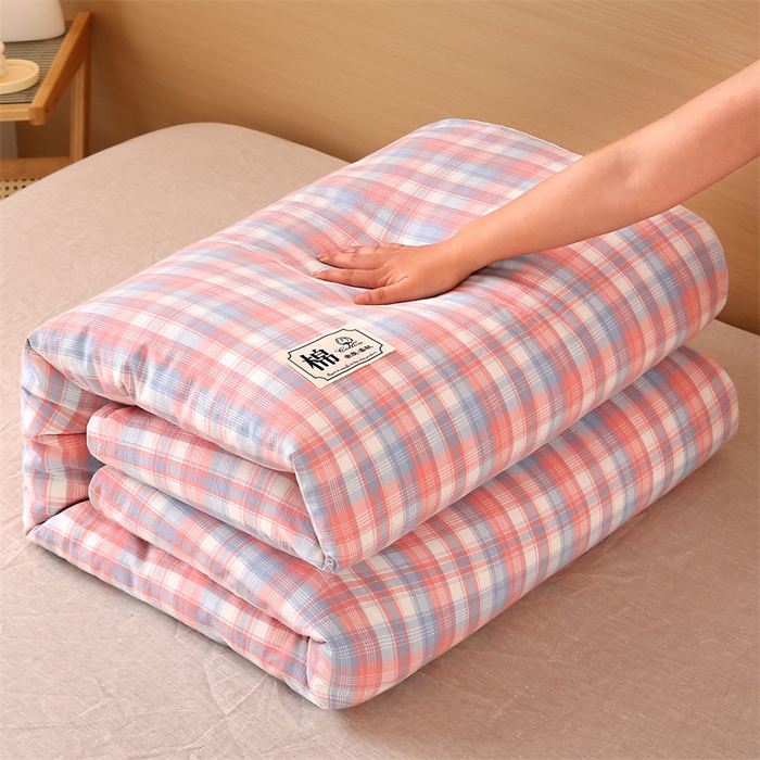 91家纺网 家纺一手货源 找家纺 好睡棉 2025新款无印风可拆洗新疆棉花被冬被春秋被夏被四季被子被芯 星空粉