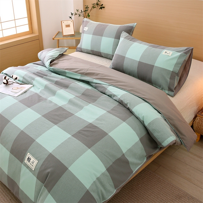 91家纺网 家纺一手货源 找家纺 好睡棉 2025新款无印风可拆洗新疆棉花被冬被春秋被夏被四季被子被芯 烟灰大格