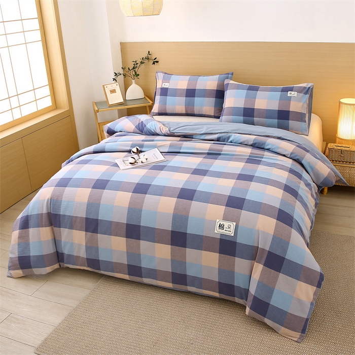 91家纺网 家纺一手货源 找家纺 好睡棉 2025新款无印风可拆洗新疆棉花被冬被春秋被夏被四季被子被芯 英格蓝