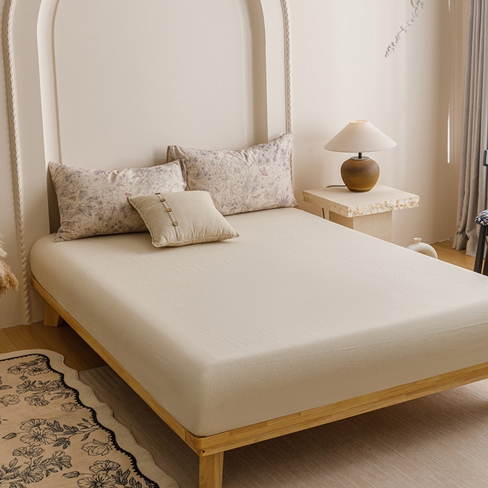 91家纺网 家纺一手货源 找家纺 爱思佳 2025新款加厚全棉磨毛单品套件系列-单床单 亚丁绿