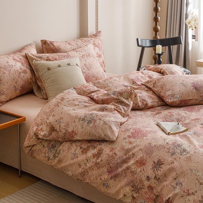 91家纺网 家纺一手货源 找家纺 （总）爱思佳 2025新款棉麻数码印花单品被套被套单件-单被套