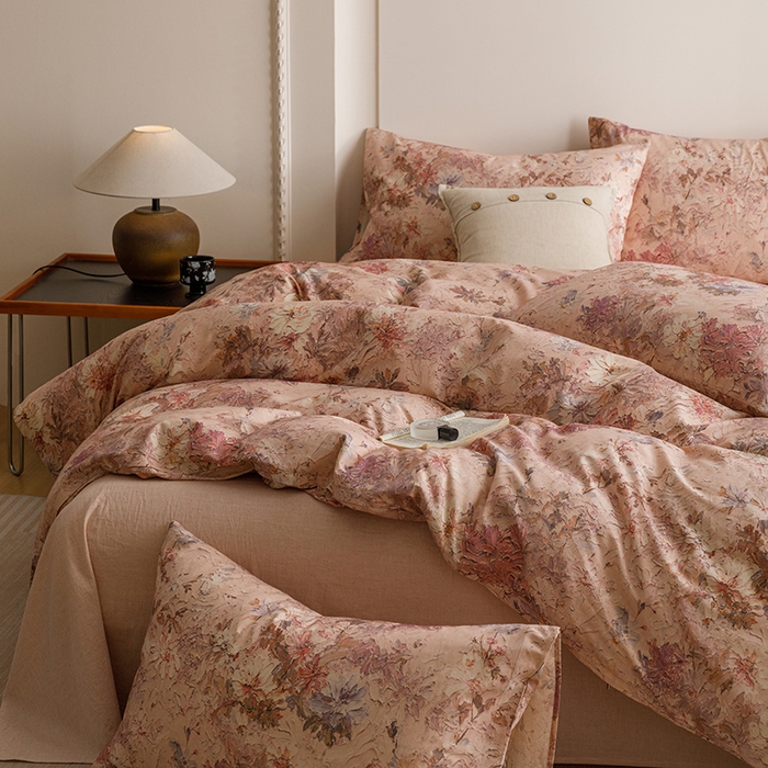 91家纺网 家纺一手货源 找家纺 （总）爱思佳 2025新款棉麻数码印花单品被套被套单件-单被套