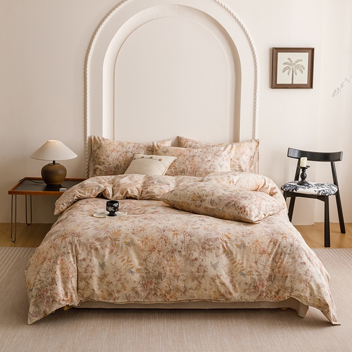 91家纺网 家纺一手货源 找家纺 （总）爱思佳 2025新款棉麻数码印花单品被套被套单件-单被套