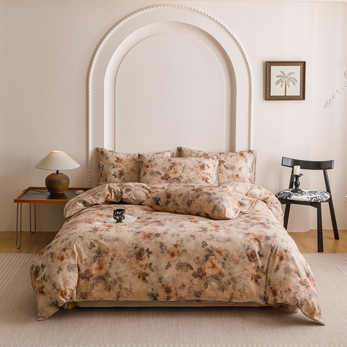 91家纺网 家纺一手货源 找家纺 （总）爱思佳 2025新款棉麻数码印花单品被套被套单件-单被套