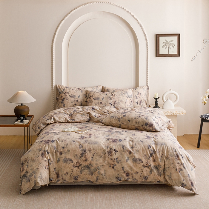 91家纺网 家纺一手货源 找家纺 （总）爱思佳 2025新款棉麻数码印花单品被套被套单件-单被套