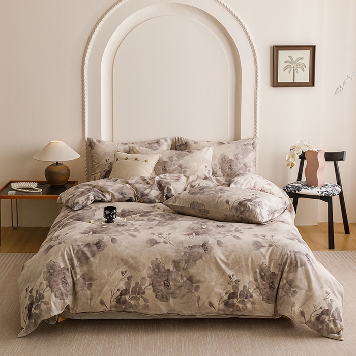 91家纺网 家纺一手货源 找家纺 （总）爱思佳 2025新款棉麻数码印花单品被套被套单件-单被套