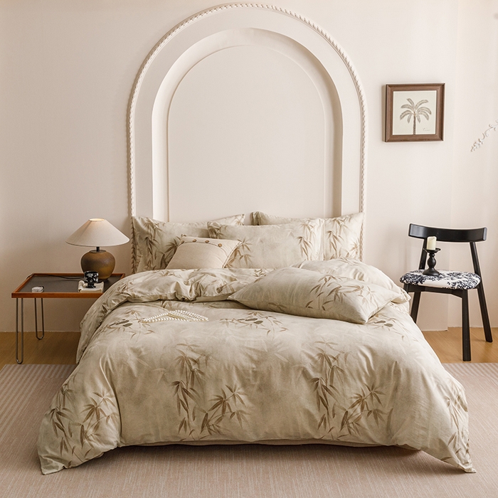 91家纺网 家纺一手货源 找家纺 （总）爱思佳 2025新款棉麻数码印花单品被套被套单件-单被套