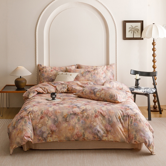 91家纺网 家纺一手货源 找家纺 （总）爱思佳 2025新款棉麻数码印花单品被套被套单件-单被套