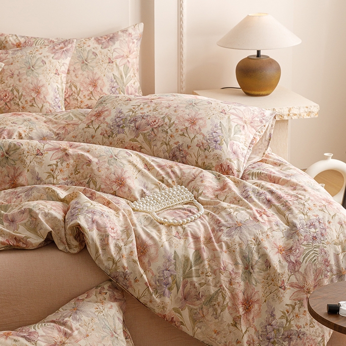 91家纺网 家纺一手货源 找家纺 爱思佳 2025新款棉麻数码印花单品被套被套单件-单被套 幻彩