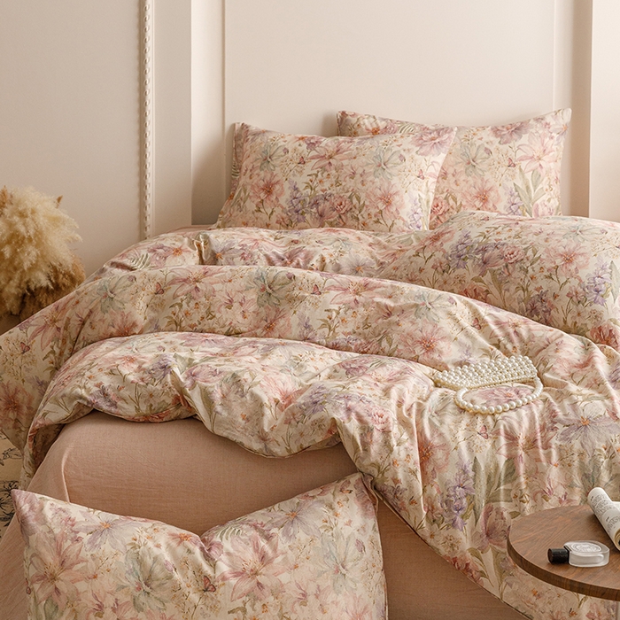 91家纺网 家纺一手货源 找家纺 爱思佳 2025新款棉麻数码印花单品被套被套单件-单被套 幻彩