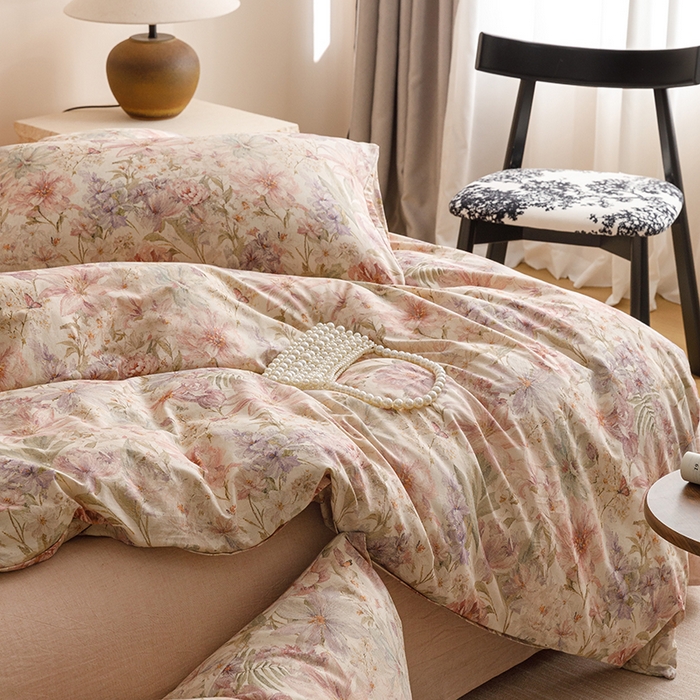 91家纺网 家纺一手货源 找家纺 爱思佳 2025新款棉麻数码印花单品被套被套单件-单被套 幻彩